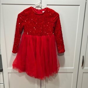 Red Sequin Dress